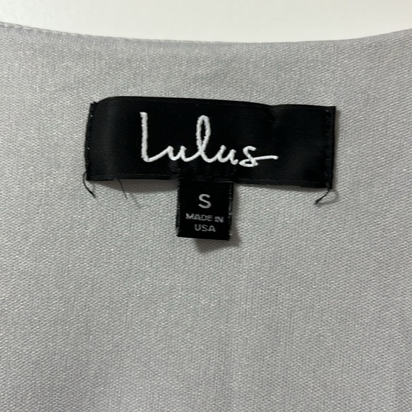 Lulu's Gray Sheath Long Sleeve Dress - Picture 2 of 2